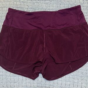 Women's Dark Purple Lulu Shorts 2.5 inch High Waistef